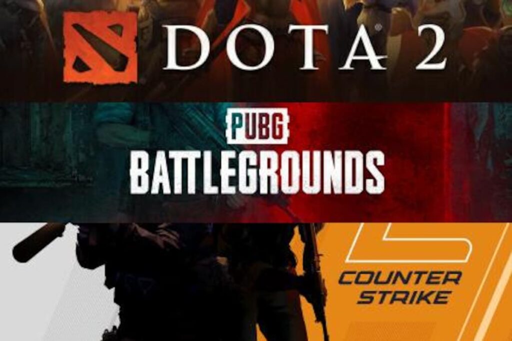 Imagen de un jugador en una pantalla de Steam con los videojuegos más populares