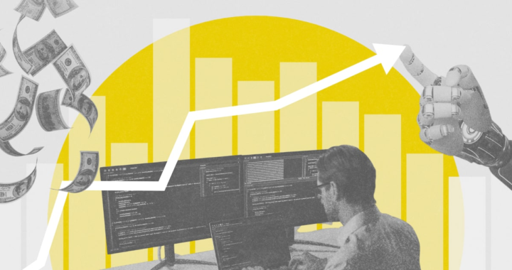 Gráficos de computadoras y data centers en una imagen de 'Wall Street'
