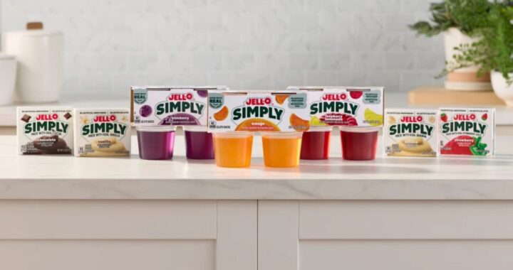 Una imagen de gelatina de colores brillantes hecha con jugo de frutas y sin colorantes artificiales