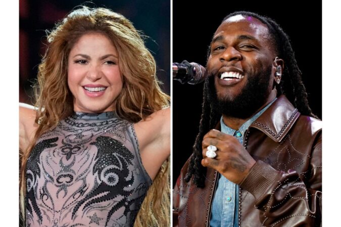 Shakira y Burna Boy en concierto, listos para interpretar 'Dai Dai' en la ceremonia inaugural del Mundial en CDMX