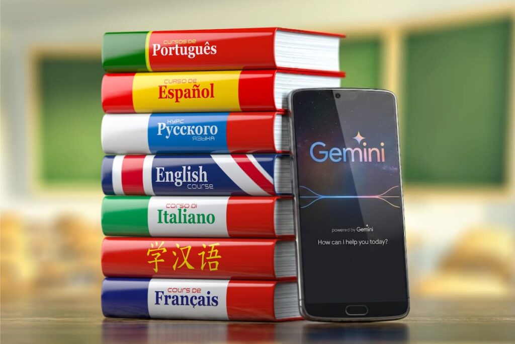 Una persona hablando con otra en diferentes idiomas gracias a 'Gemini 3.5 Live Translate'
