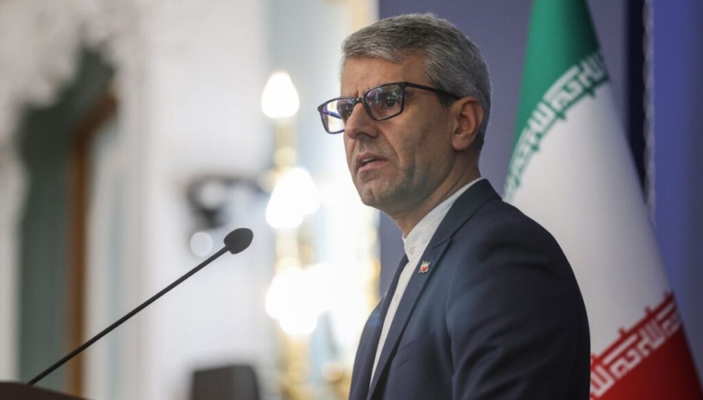 El portavoz del Ministerio de Asuntos Exteriores de Irán, Ismail Bagaei, en una rueda de prensa