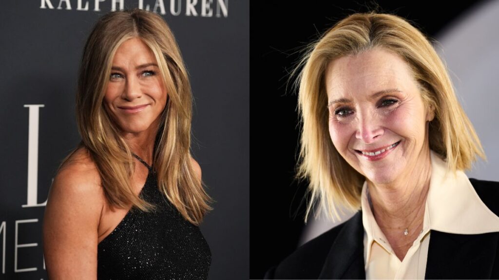 Jennifer Aniston y Lisa Kudrow sonriendo juntas en una imagen de archivo de 'Friends'