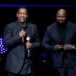 Imagen de Denzel Washington y Antoine Fuqua en una reunión para la película 'Hannibal'
