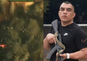Imagen aérea de la explosión de una estructura en Venezuela